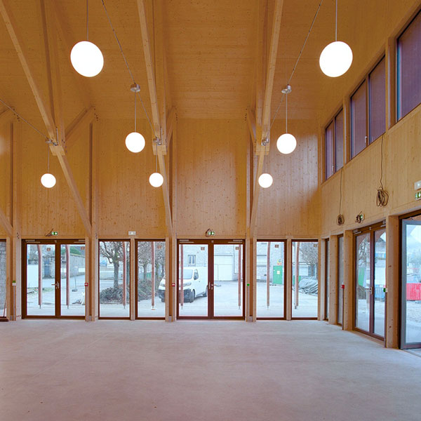 Intérieur charpente bois