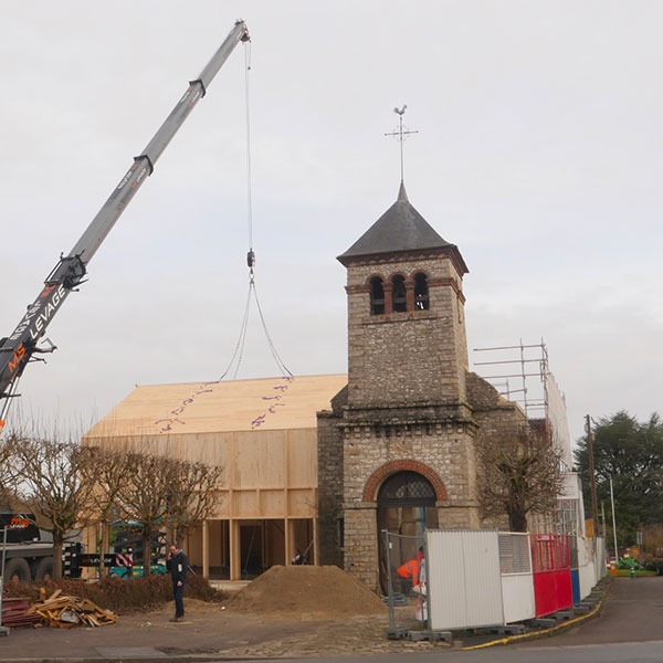 Église façade extérieur